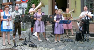 Die Gerchles Truppn beim Auftritt